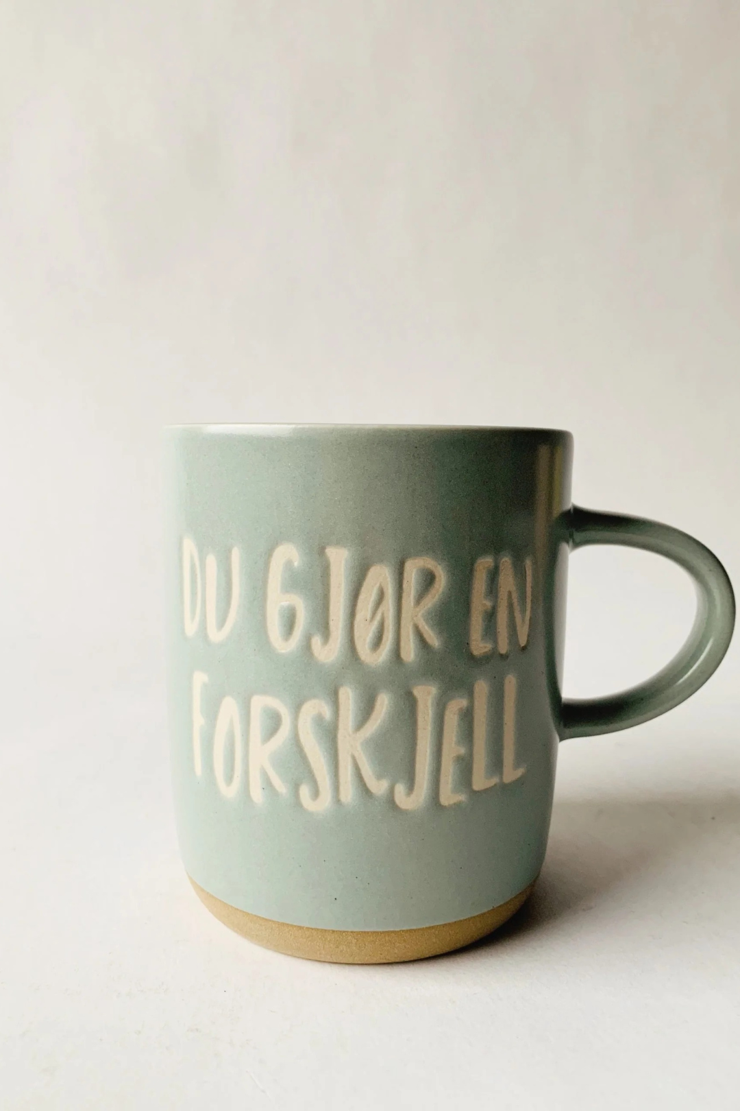 Krus h 9,5 cm "Du gjør en forskjell"