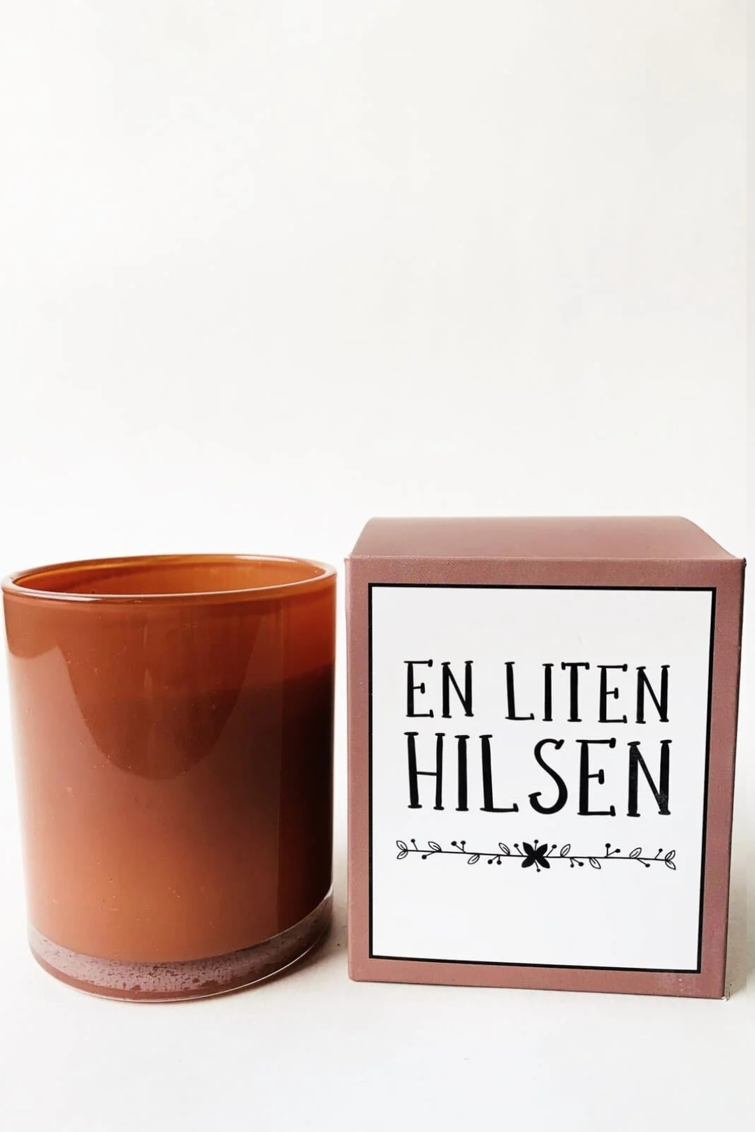 Duftlys i gaveeske 8x9cm «en liten hilsen»