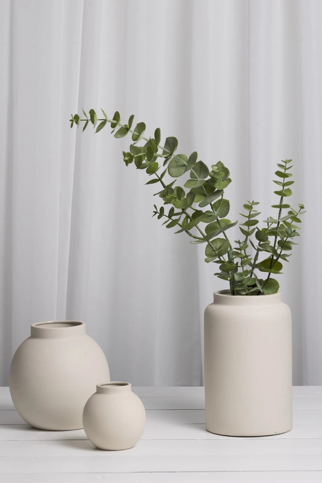 Sögne nora vase beige 22 cm