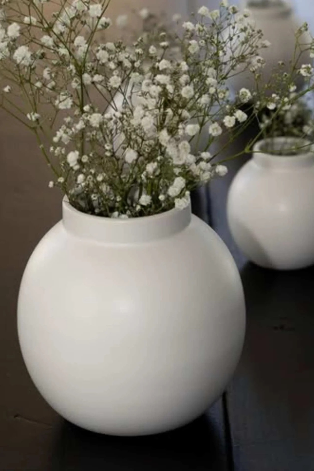 Sögne nora vase balloon beige medium