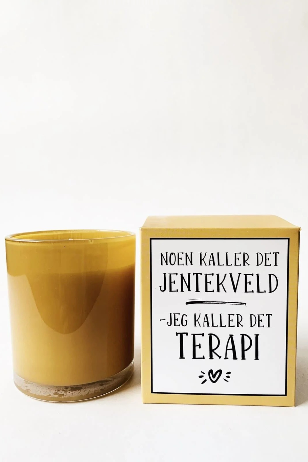 Duftlys i gaveeske 8x9cm "jentekveld - terapi"