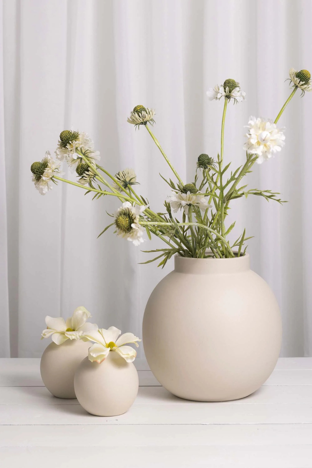 Sögne nora vase balloon beige large