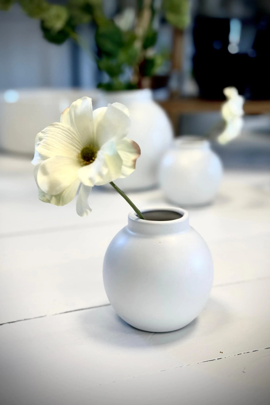 Sögne nora vase balloon hvit small
