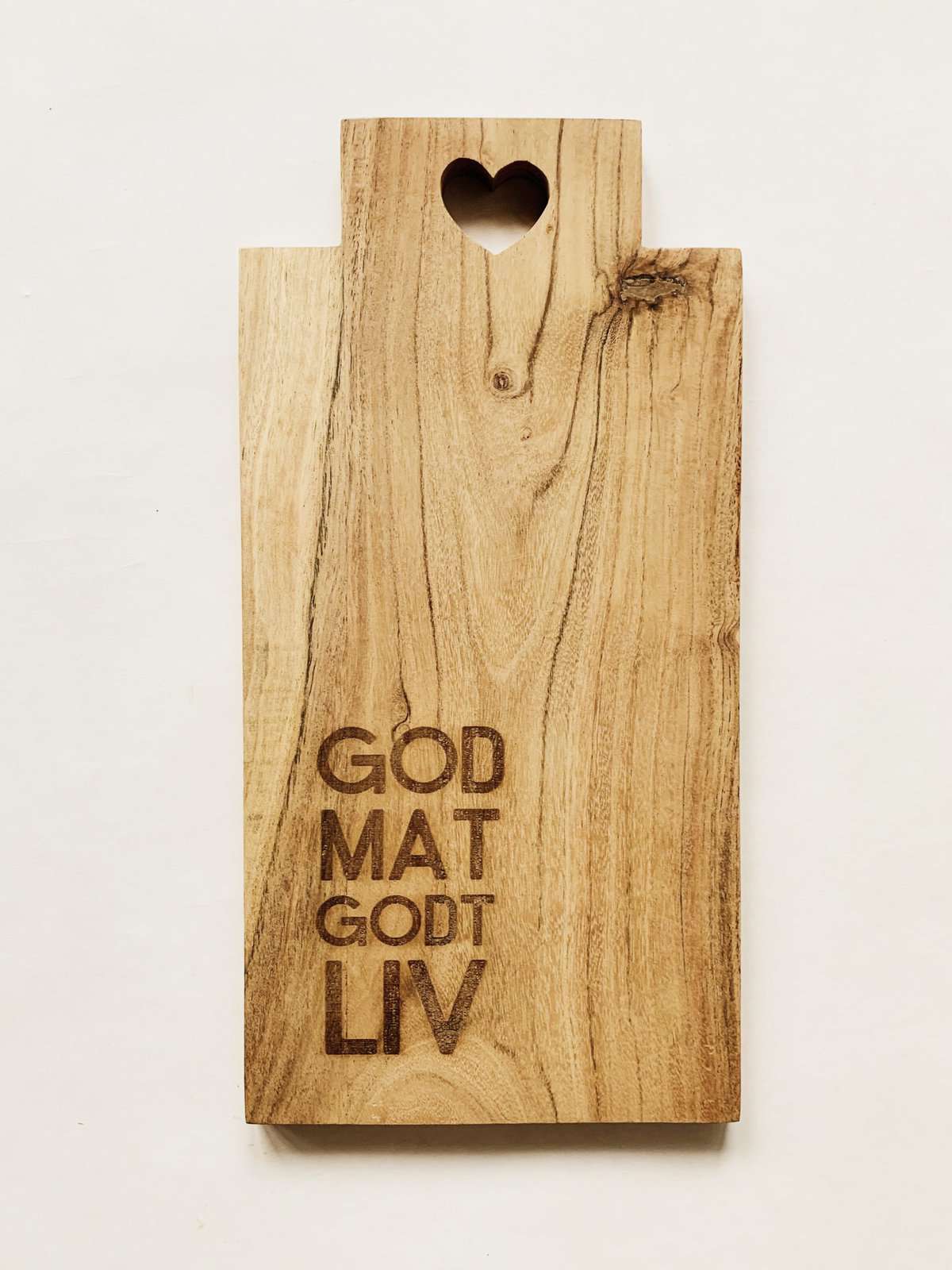 Skjærebrett "god mat" 20x40 cm