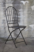 Klappstol metall sort