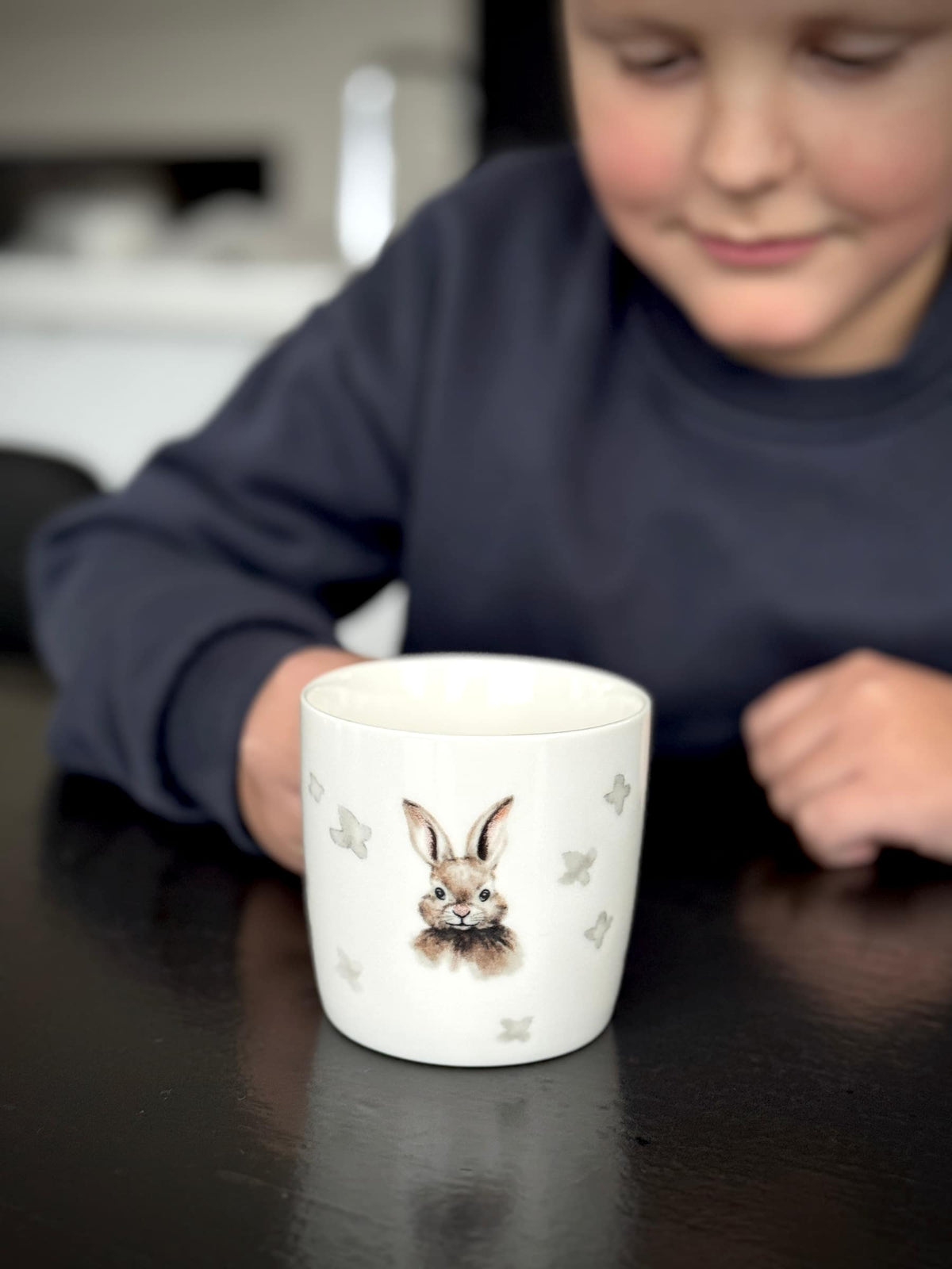 Sögne krus hvit kids kanin
