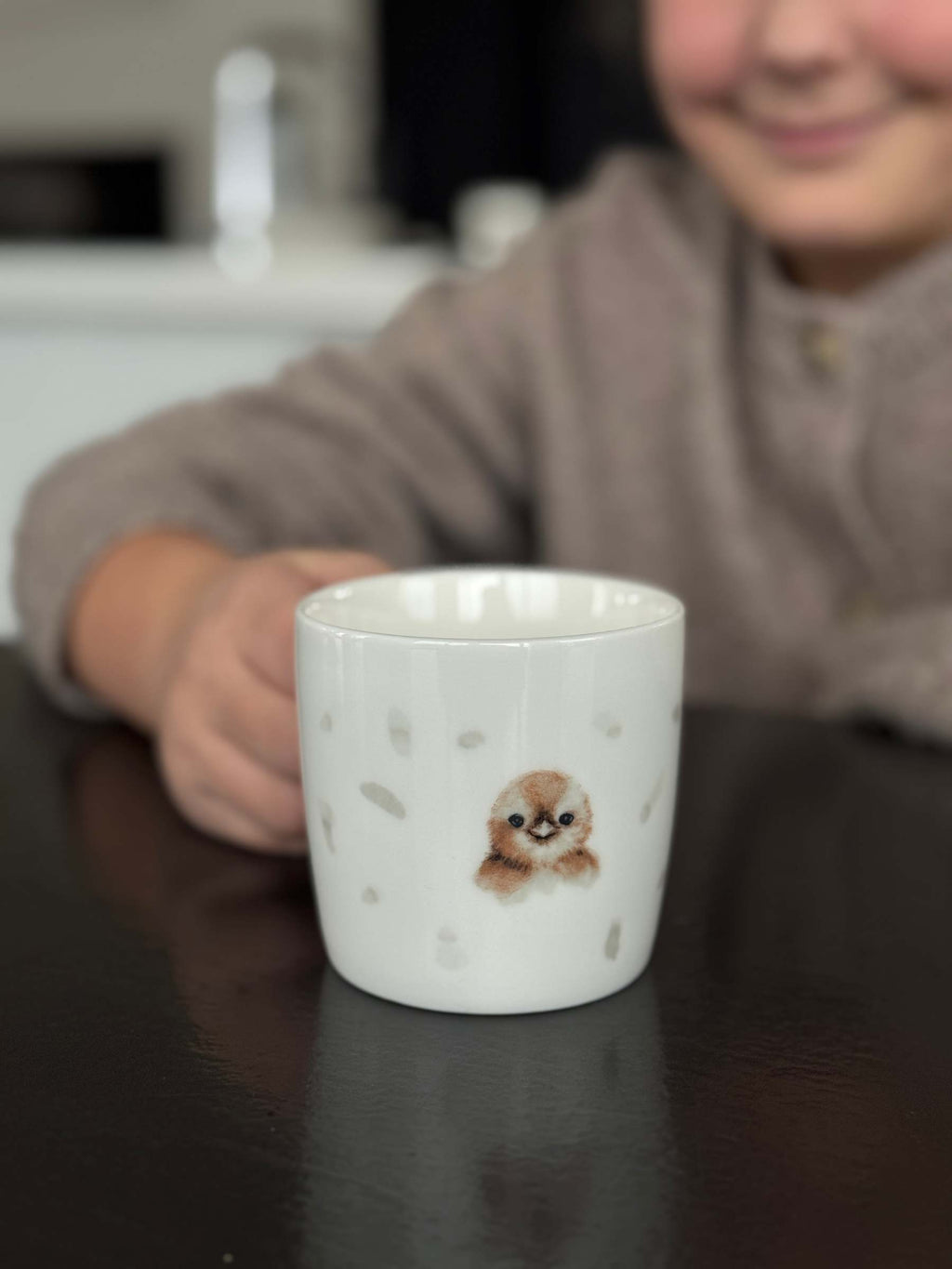 Sögne krus hvit kids kylling