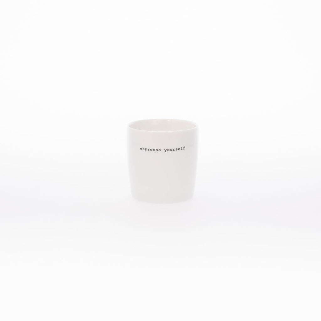 Sögne krus hvit mini espresso yourself