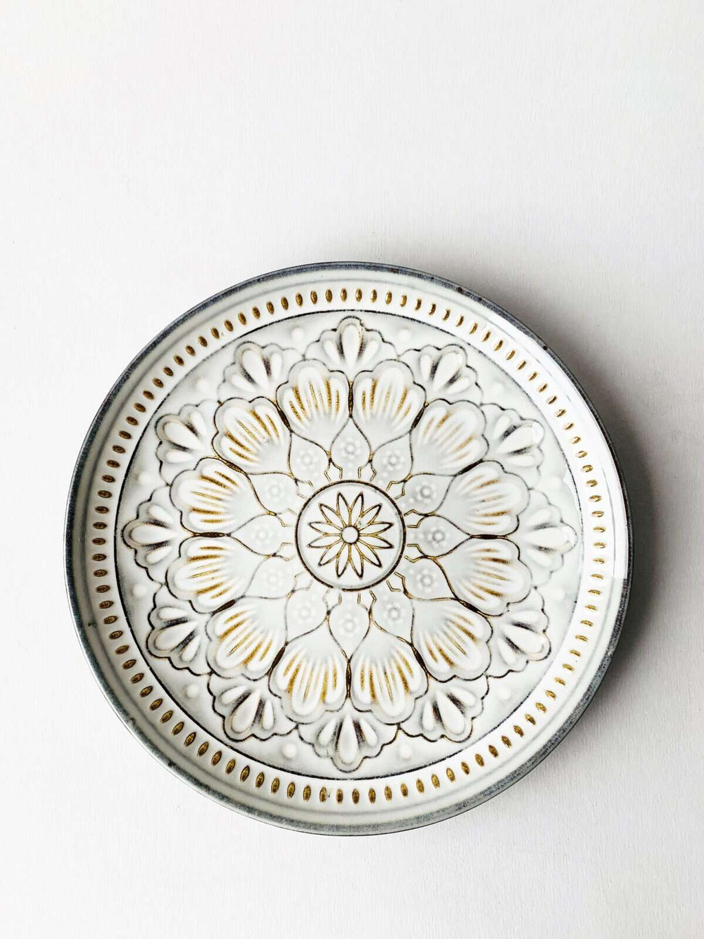 Valborg asjett d 20,5 cm hvit