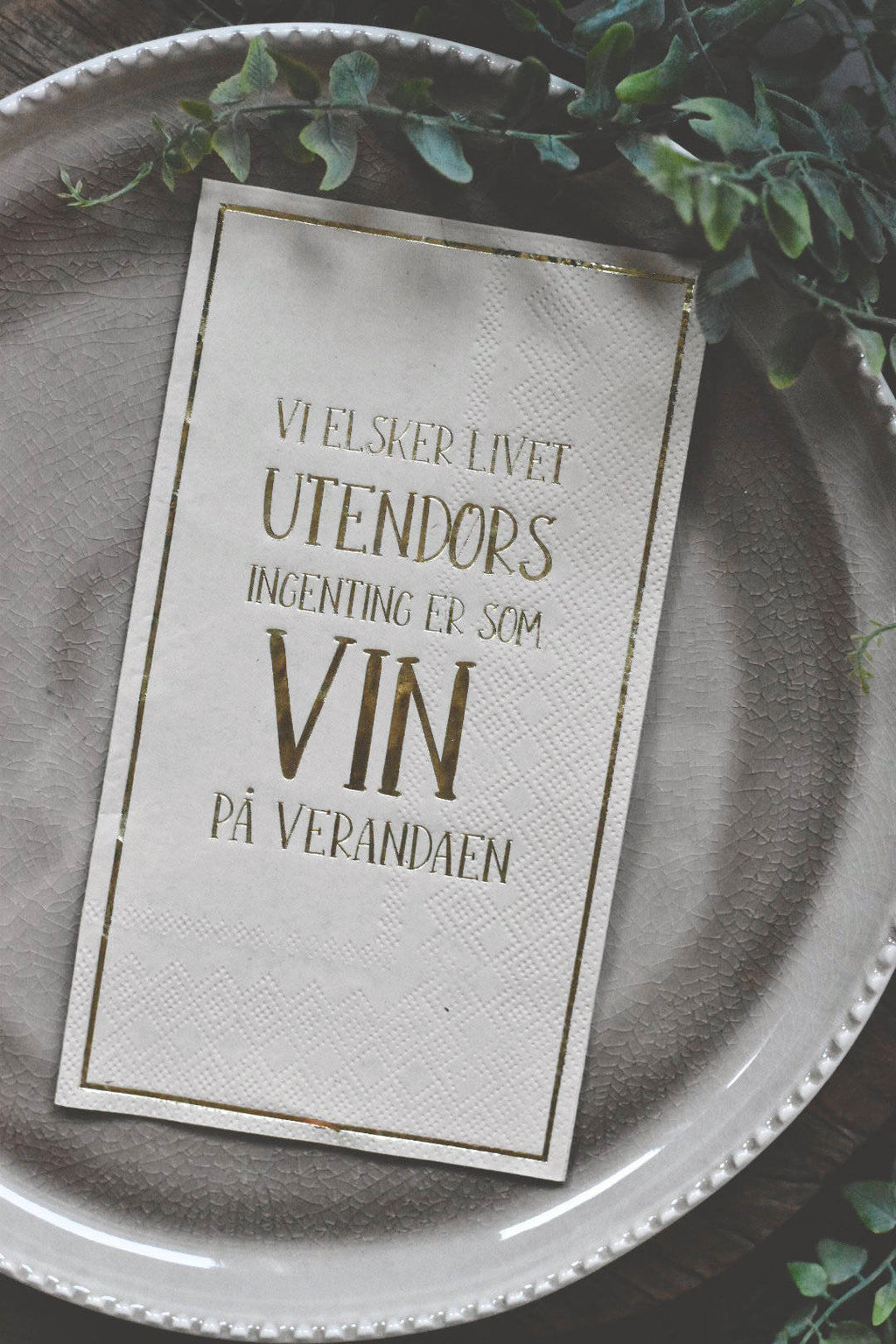 Servietter Vin på verandaen 33x40 cm