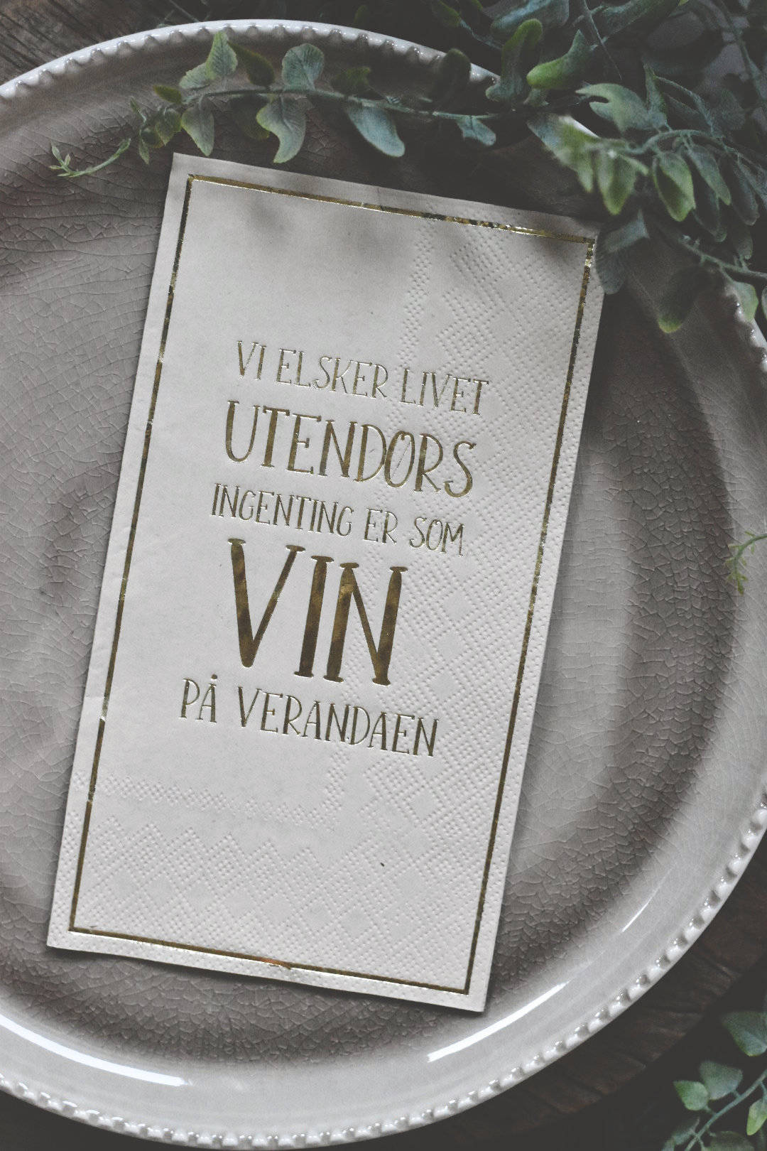 Servietter Vin på verandaen 33x40 cm